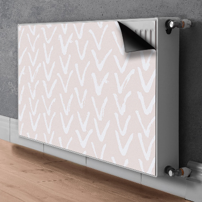 Magnetic radiator mat V light pink