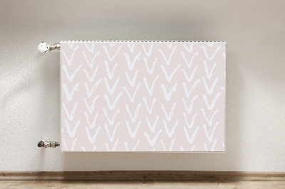 Magnetic radiator mat V light pink