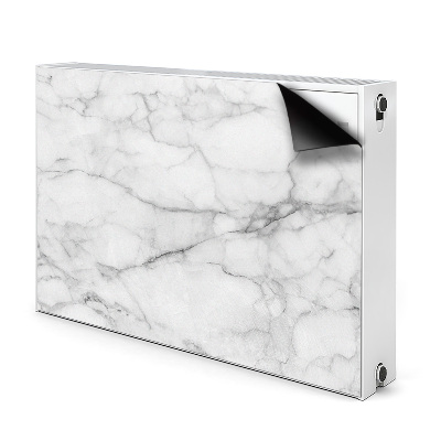 Magnetic radiator cover Gray marble