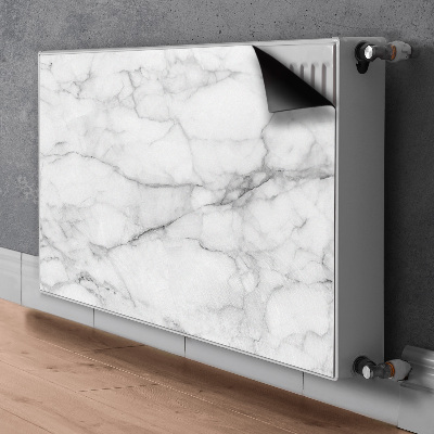 Magnetic radiator cover Gray marble