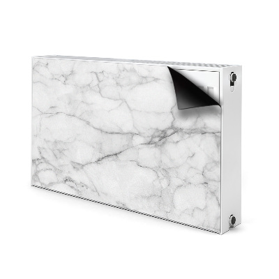 Magnetic radiator cover Gray marble