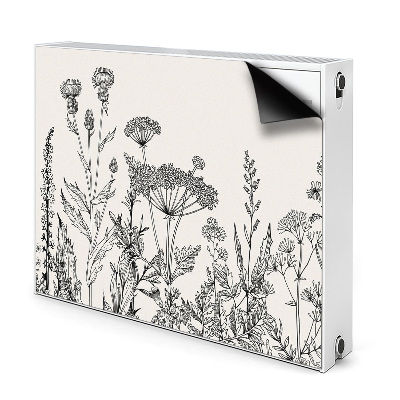 Decorative radiator mat Field meadow