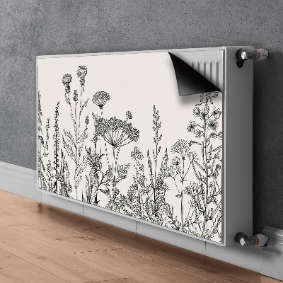 Decorative radiator mat Field meadow