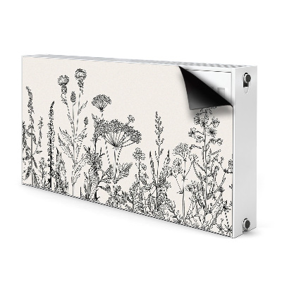 Decorative radiator mat Field meadow