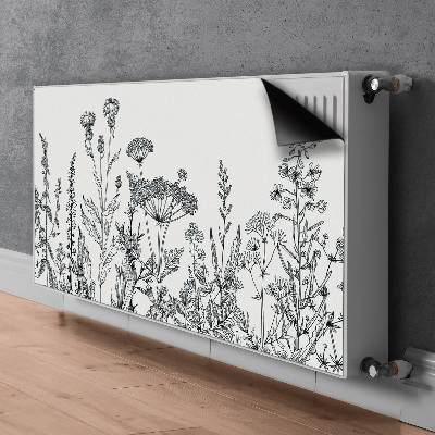 Decorative radiator mat Field meadow