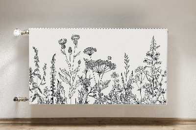 Decorative radiator mat Field meadow