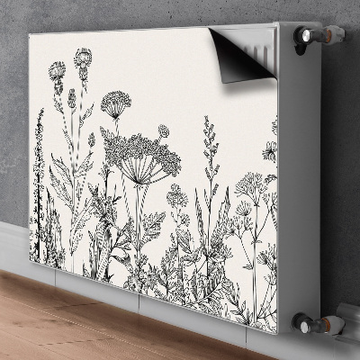 Decorative radiator mat Field meadow