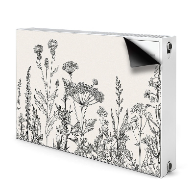 Decorative radiator mat Field meadow