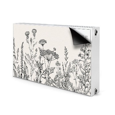 Decorative radiator mat Field meadow