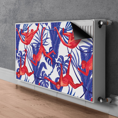 Magnetic radiator cover Monkeys abstraction