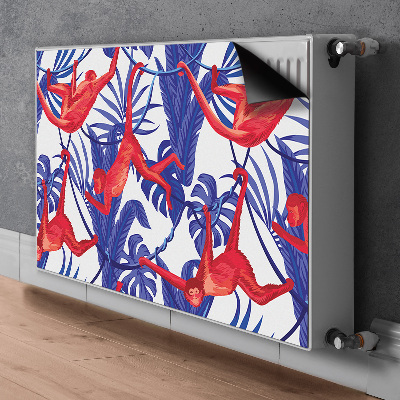 Magnetic radiator cover Monkeys abstraction