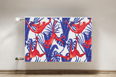 Magnetic radiator cover Monkeys abstraction