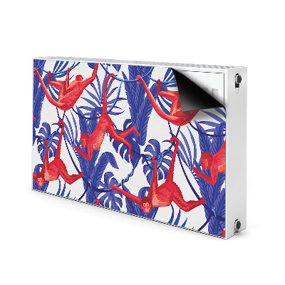 Magnetic radiator cover Monkeys abstraction