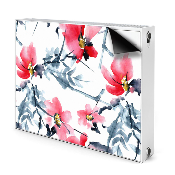 Magnetic radiator mat Flower pattern