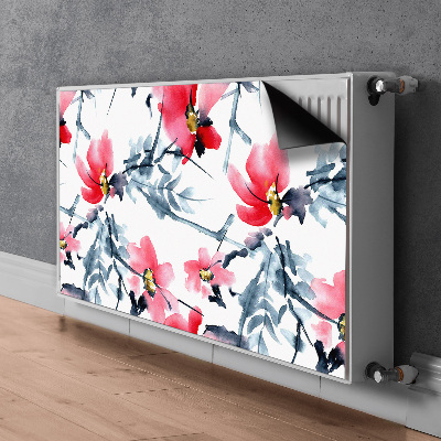 Magnetic radiator mat Flower pattern