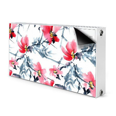 Magnetic radiator mat Flower pattern