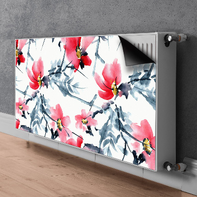 Magnetic radiator mat Flower pattern