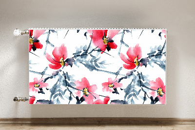 Magnetic radiator mat Flower pattern