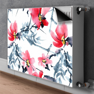 Magnetic radiator mat Flower pattern