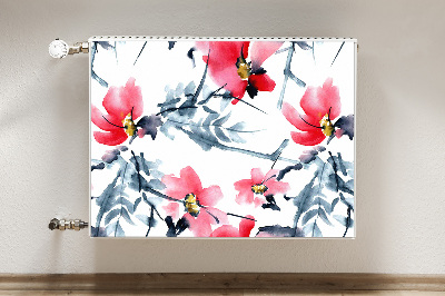 Magnetic radiator mat Flower pattern