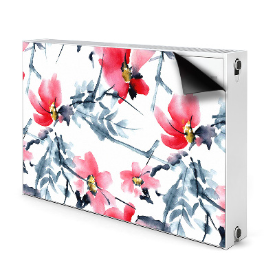 Magnetic radiator mat Flower pattern