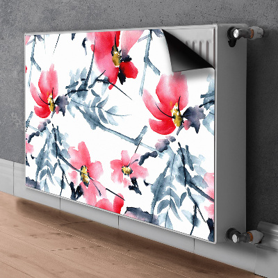 Magnetic radiator mat Flower pattern