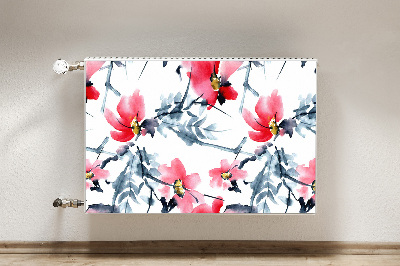 Magnetic radiator mat Flower pattern