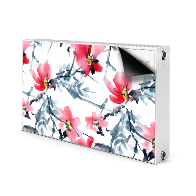 Magnetic radiator mat Flower pattern