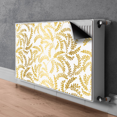 Magnetic radiator mat Golden leaves