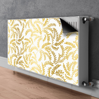 Magnetic radiator mat Golden leaves