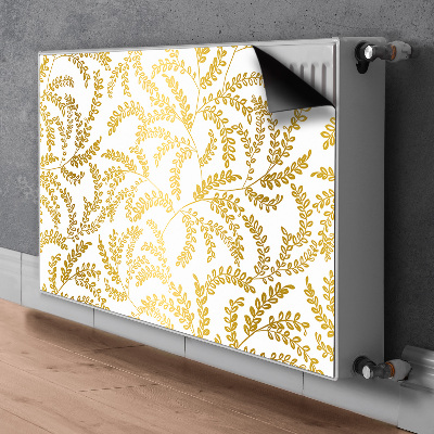 Magnetic radiator mat Golden leaves