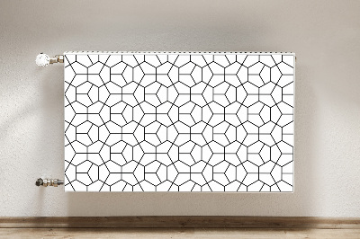 Magnetic radiator mat Geometric shapes