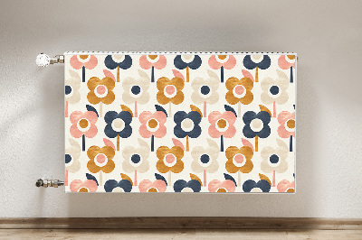 Printed radiator mat Flowers