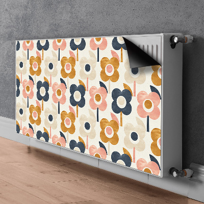 Printed radiator mat Flowers