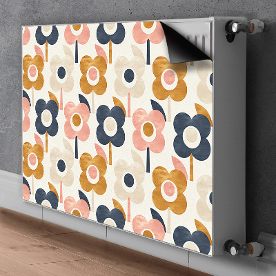 Printed radiator mat Flowers