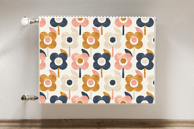 Printed radiator mat Flowers