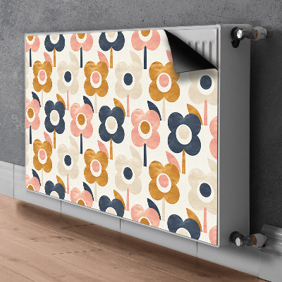 Printed radiator mat Flowers