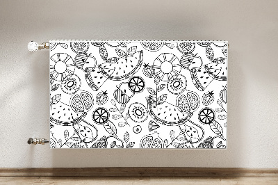 Decorative radiator mat Fruit