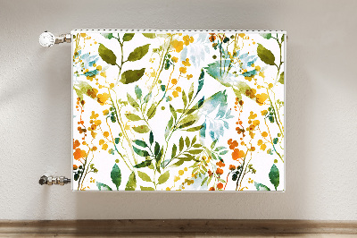 Printed radiator mat Boho flowers