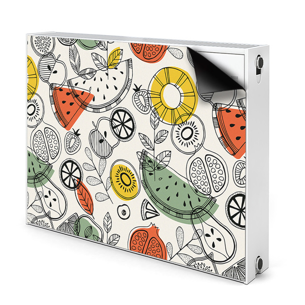 Decorative radiator cover Fruit contours