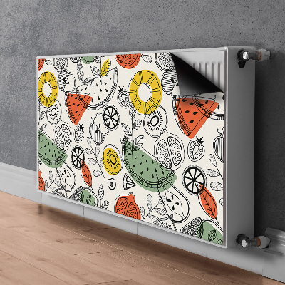 Decorative radiator cover Fruit contours