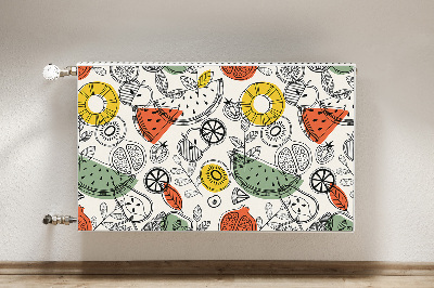 Decorative radiator cover Fruit contours