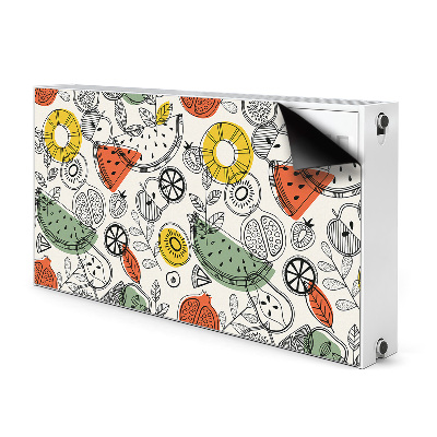 Decorative radiator cover Fruit contours