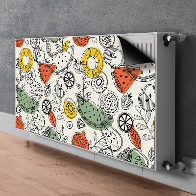 Decorative radiator cover Fruit contours