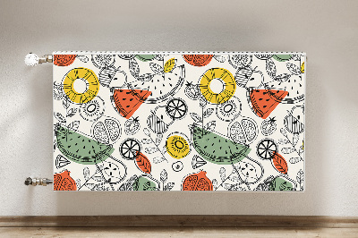 Decorative radiator cover Fruit contours