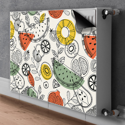 Decorative radiator cover Fruit contours