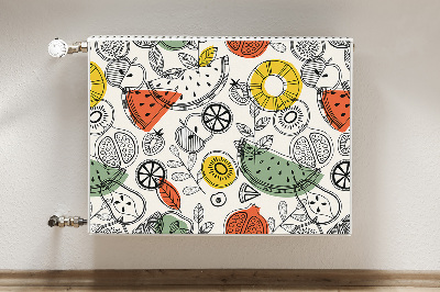 Decorative radiator cover Fruit contours