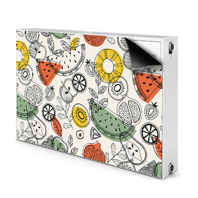 Decorative radiator cover Fruit contours