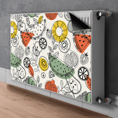 Decorative radiator cover Fruit contours