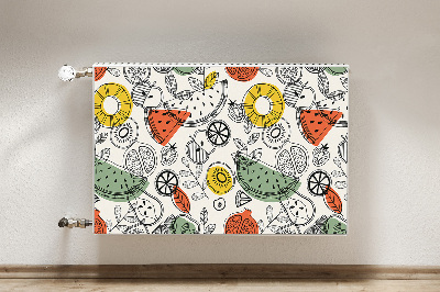 Decorative radiator cover Fruit contours